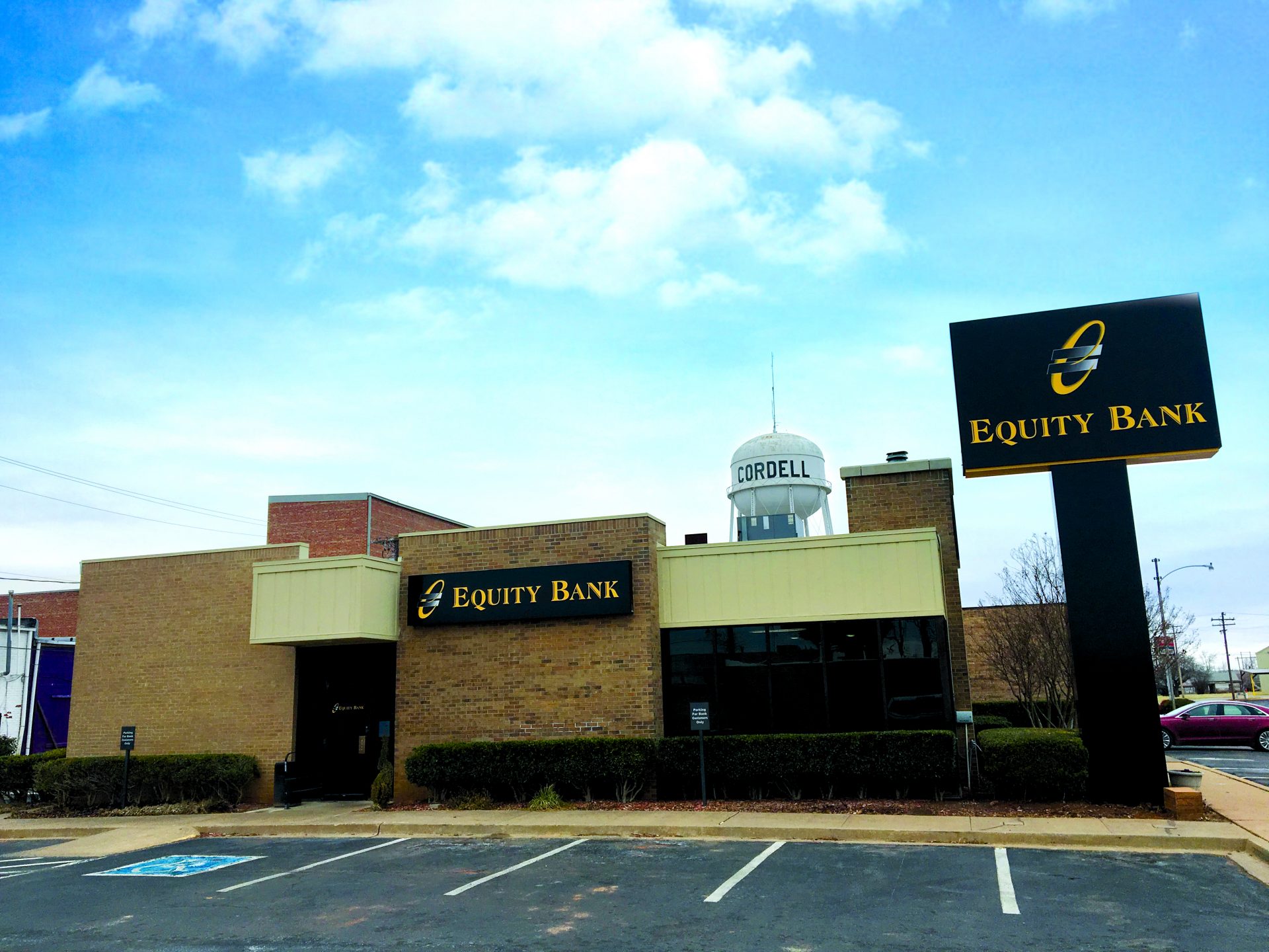 Equity Bank Cordell branch exterior.
