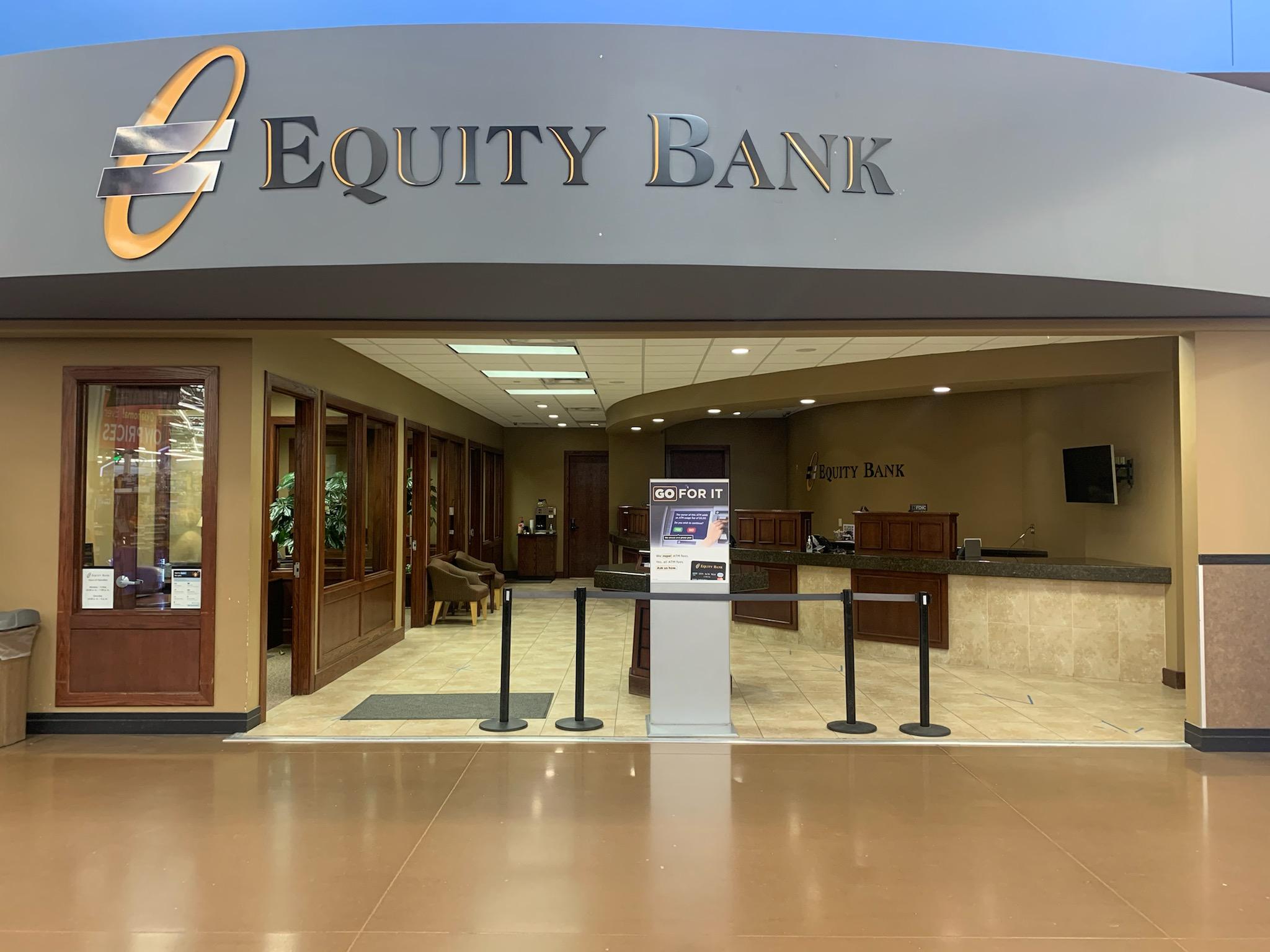 Equity Bank Guymon Walmart branch exterior.