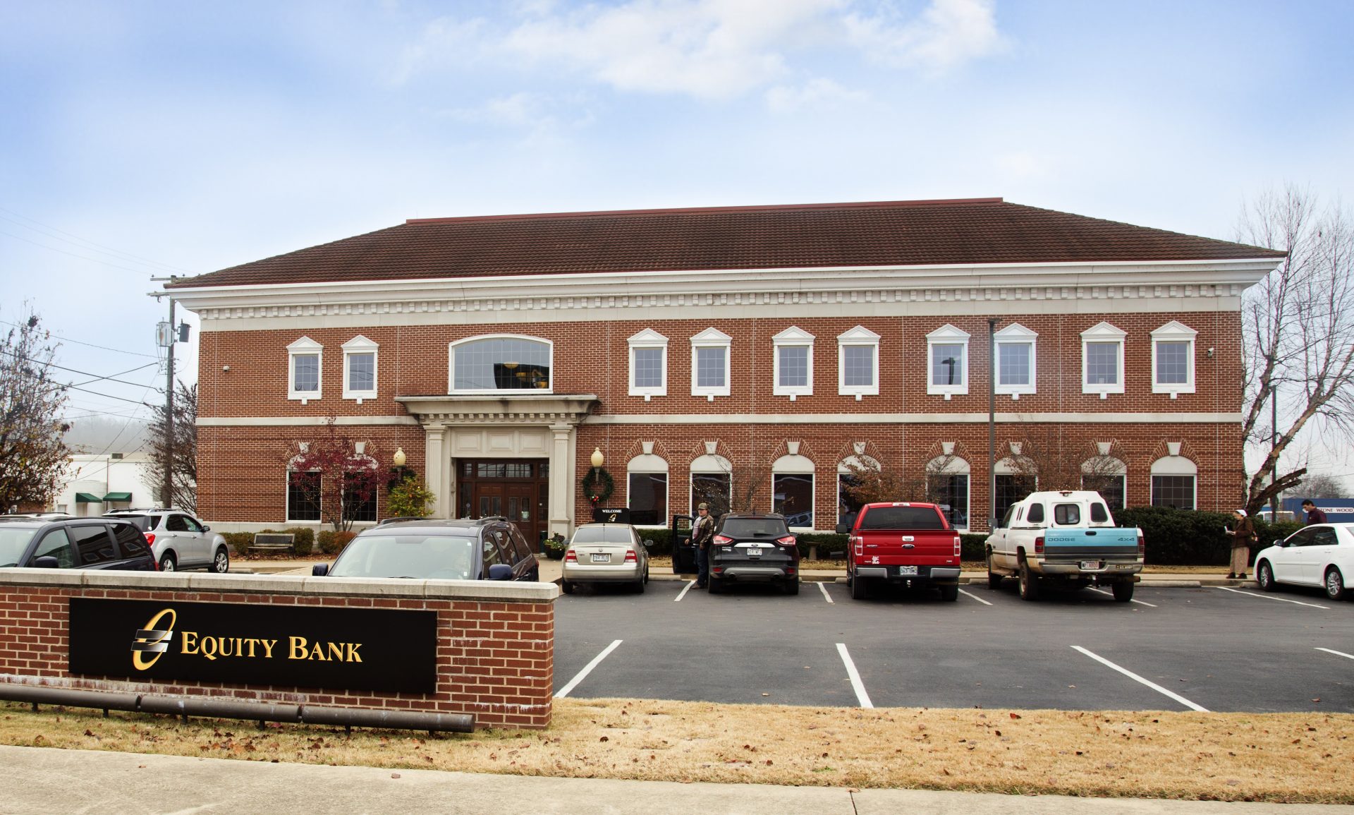 Equity Bank Harris Downtown branch exterior.