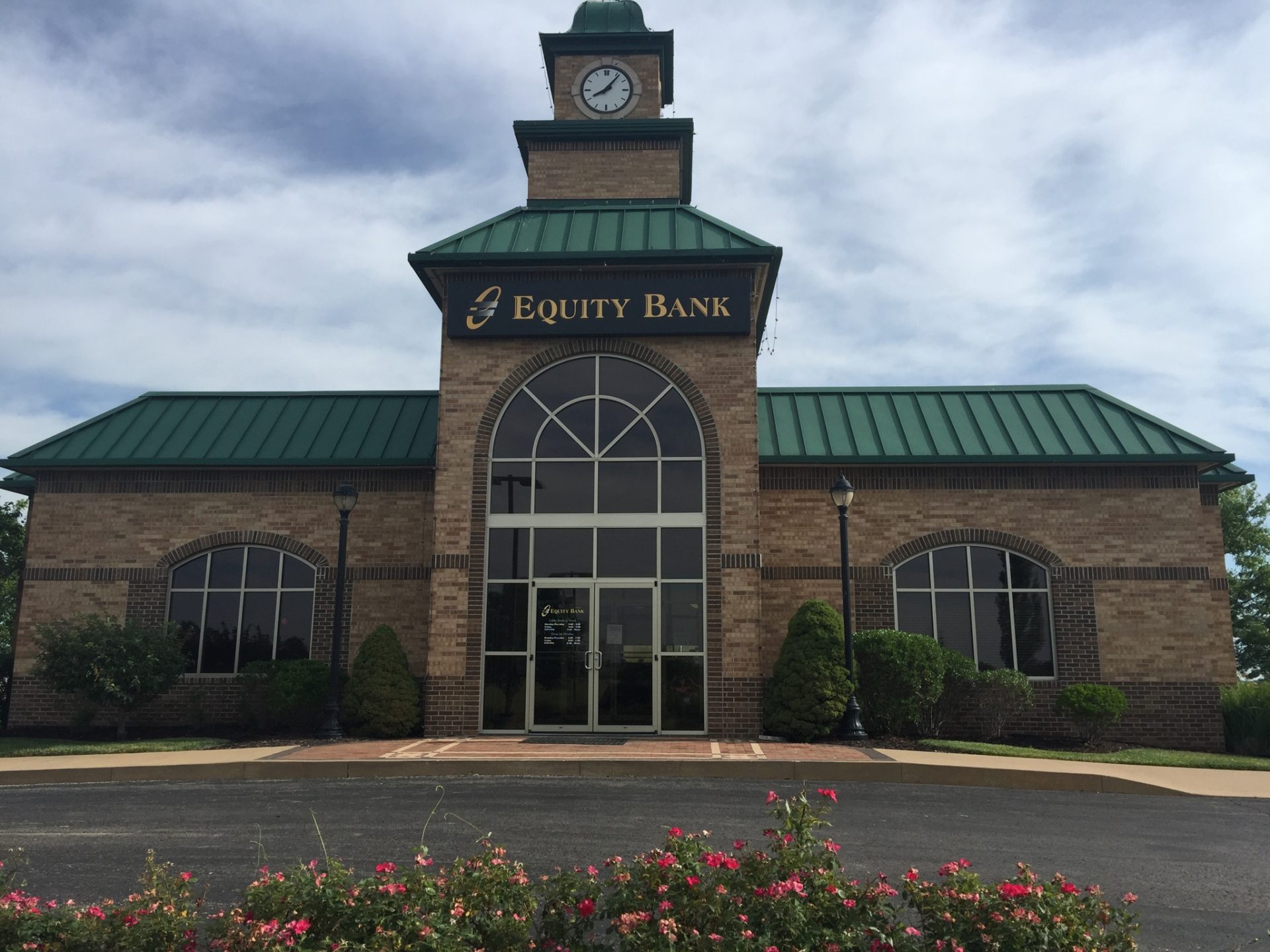 Equity Bank Higginsville branch exterior.