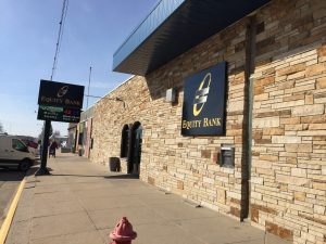 Equity Bank Hoxie branch exterior.