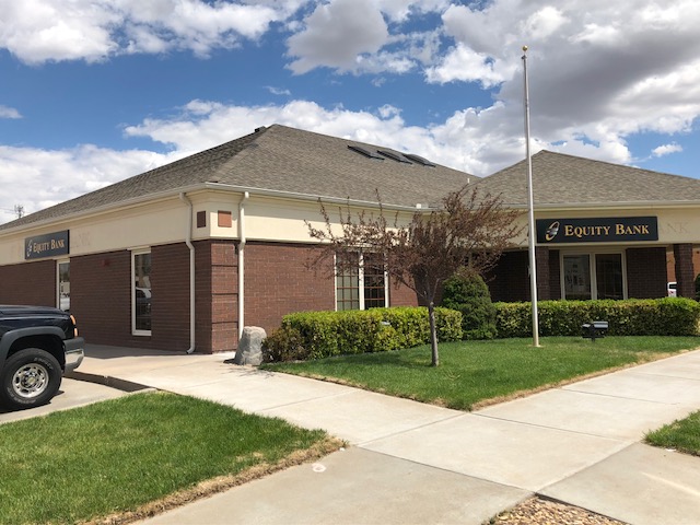 Equity Bank Hugoton branch exterior.