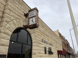 Equity Bank Newkirk branch exterior.