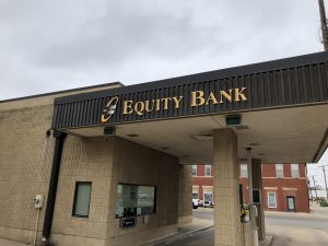 Equity Bank Ponca City Plaza branch exterior.