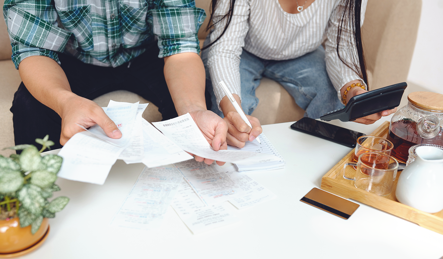 Man and Women Constructing Their Finances Together