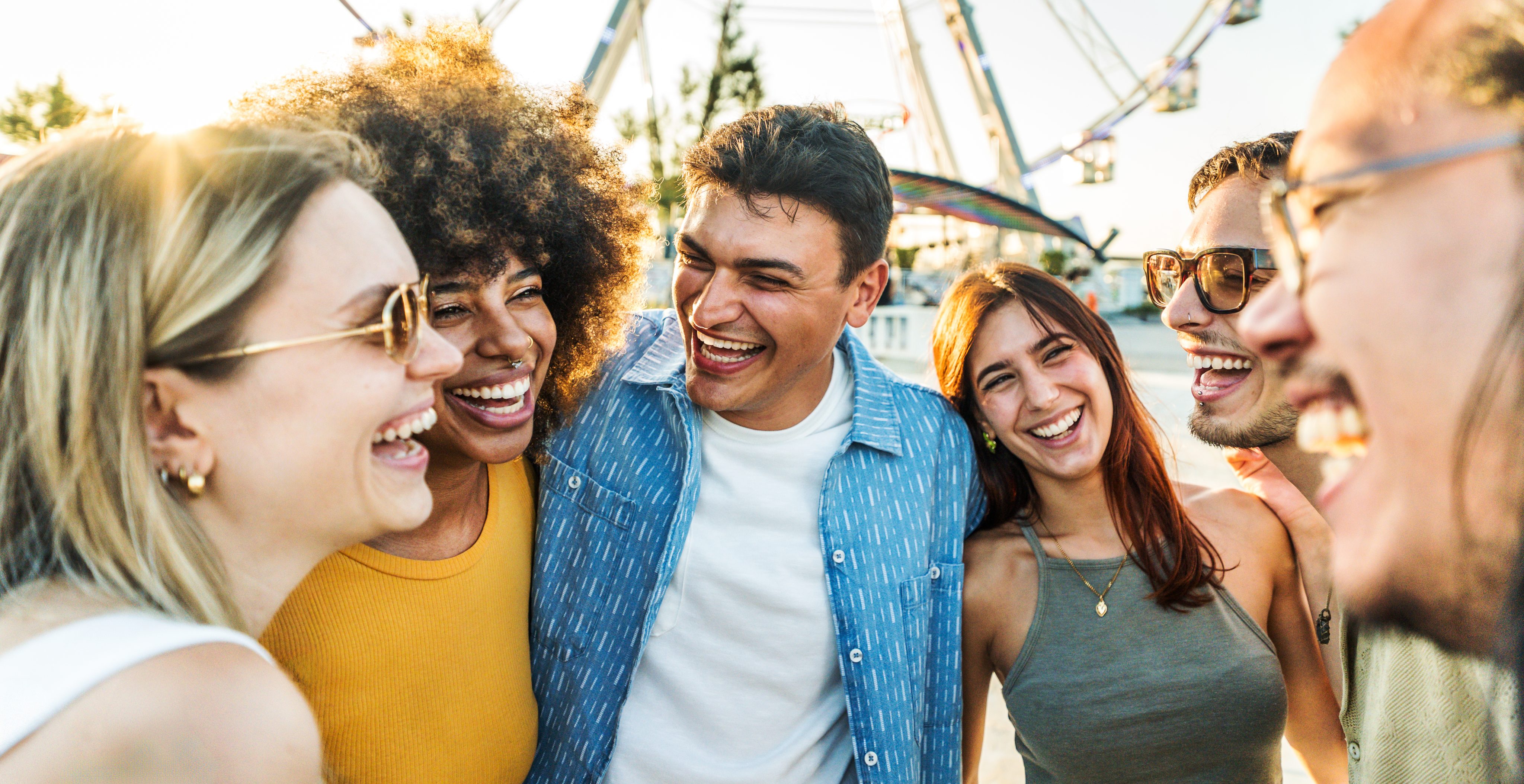 Group of Gen Z friends experiencing financial freedom